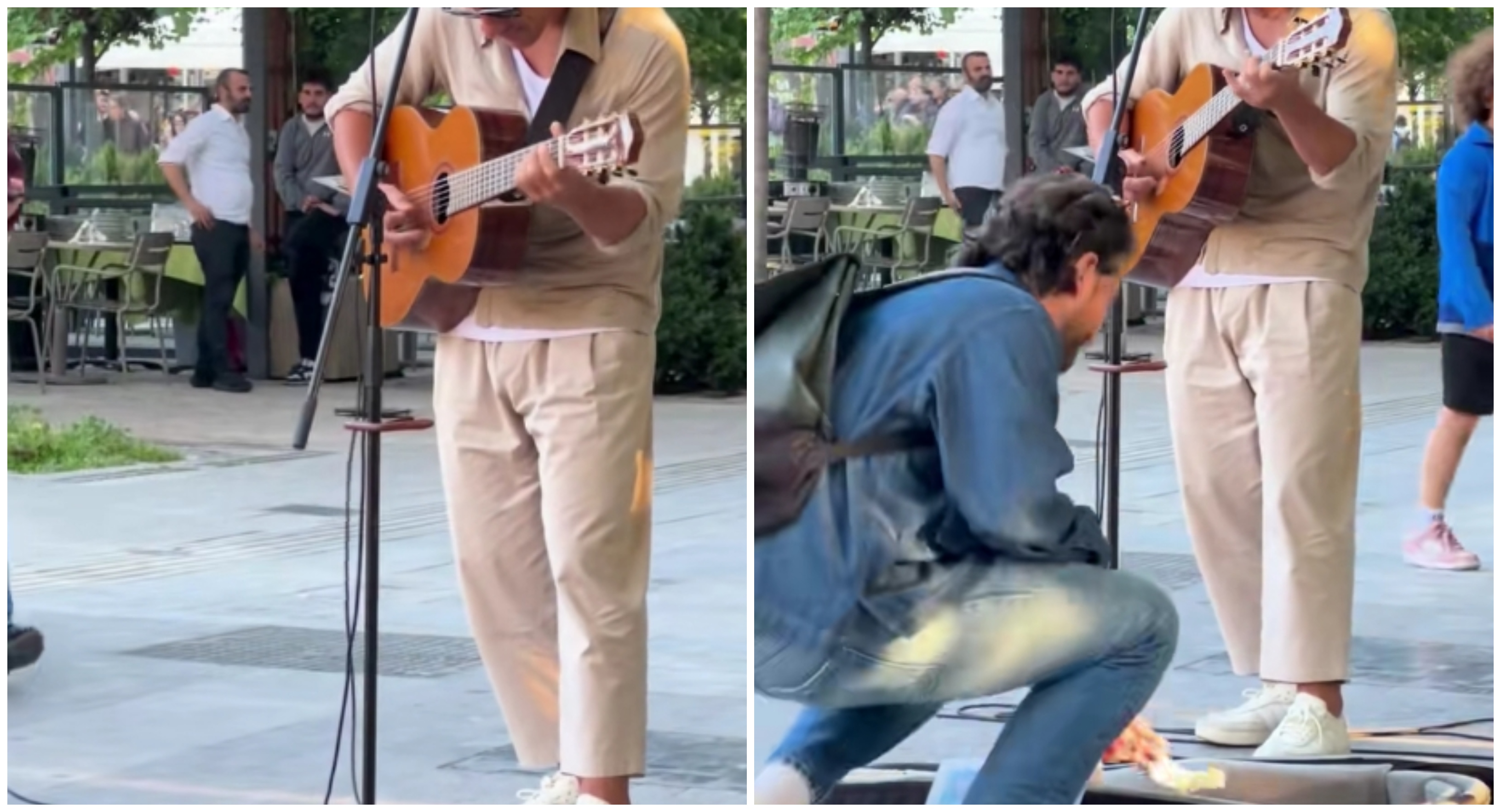 Πασίγνωστος Έλληνας τραγουδιστής τραγουδάει στους δρόμους της Ερμού – Ποιος ο λόγος; (BINTEO)