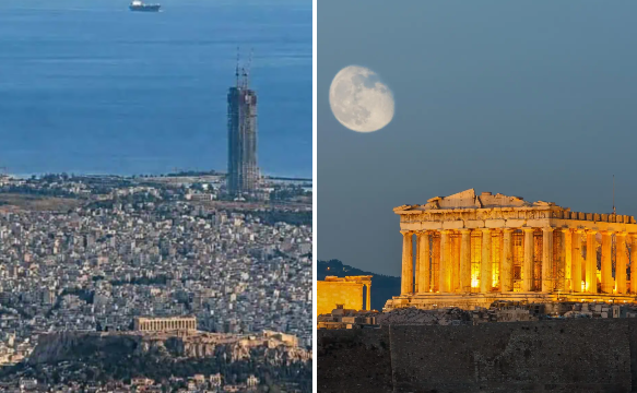 Αντιδράσεις για τον Riviera Tower που “κατάπιε” την Ακρόπολη και προκαλεί αντιδράσεις