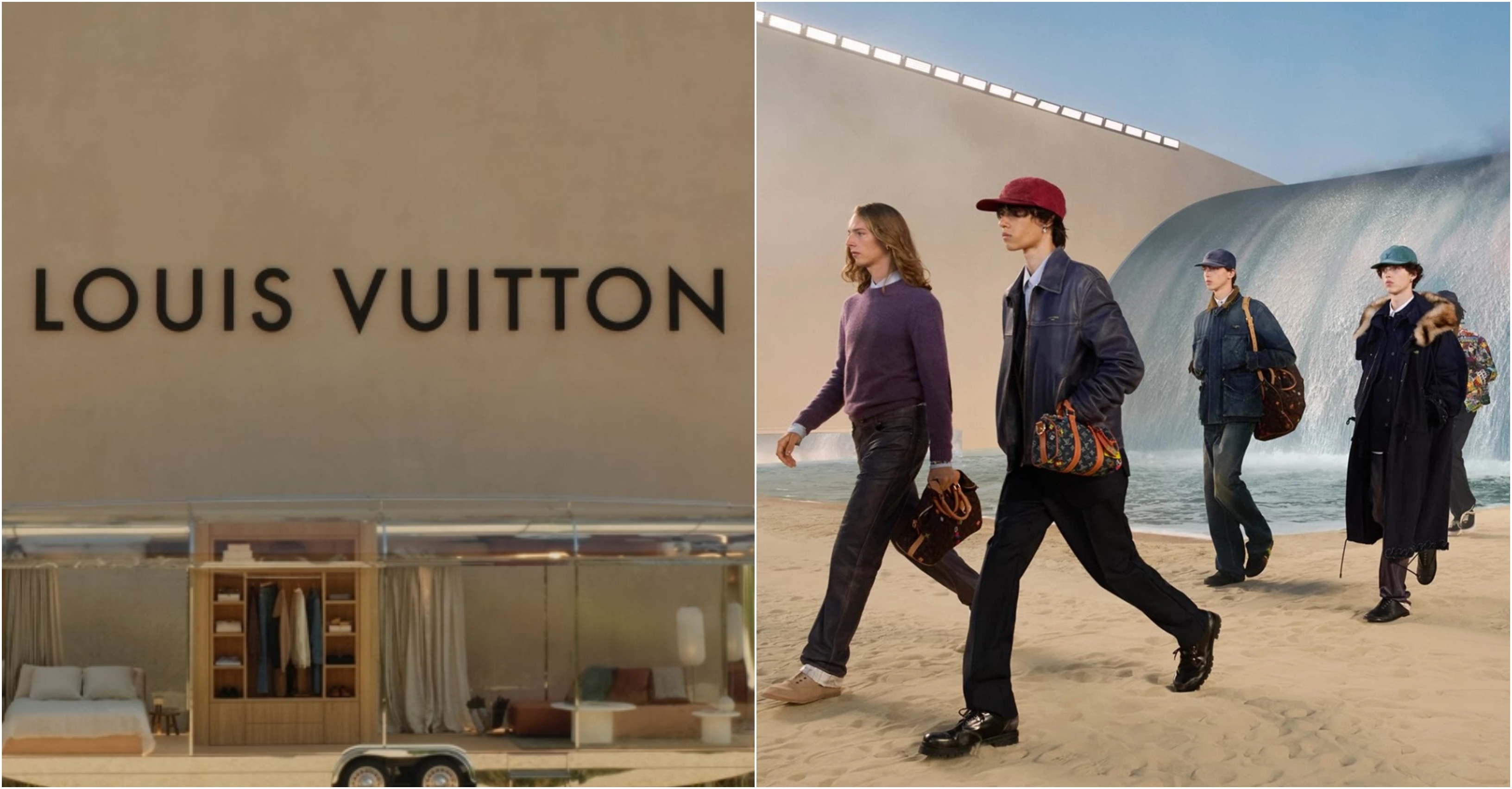 Louis Vuitton: H πασαρέλα μετατράπηκε σε ένα εντυπωσιακό σκηνικό εμπνευσμένο από τη surf κουλτούρα