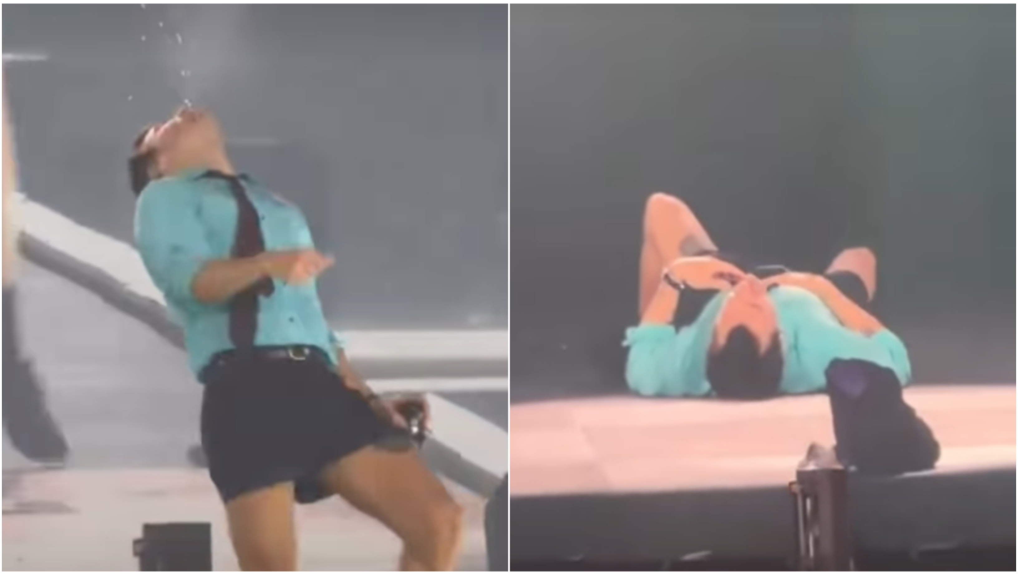 Harry Styles: Πνίγηκε πίνοντας νερό επί σκηνής και έπεσε στο πάτωμα – Aνησύχαν οι θαυμαστές του (BINTEO)
