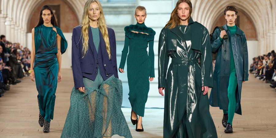The Teal Takeover: Το χρώμα που κατακτά τη νέα σεζόν και απειλεί την κυριαρχία του μπορντό