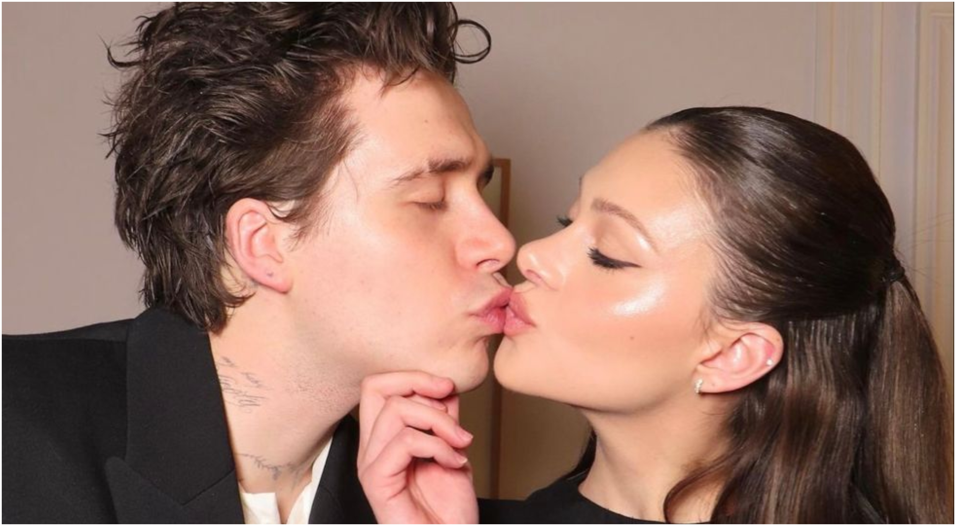 Brooklyn Beckham & Nicola Peltz: Το ρομαντικό φιλί με φόντο τον Πύργο του Άιφελ