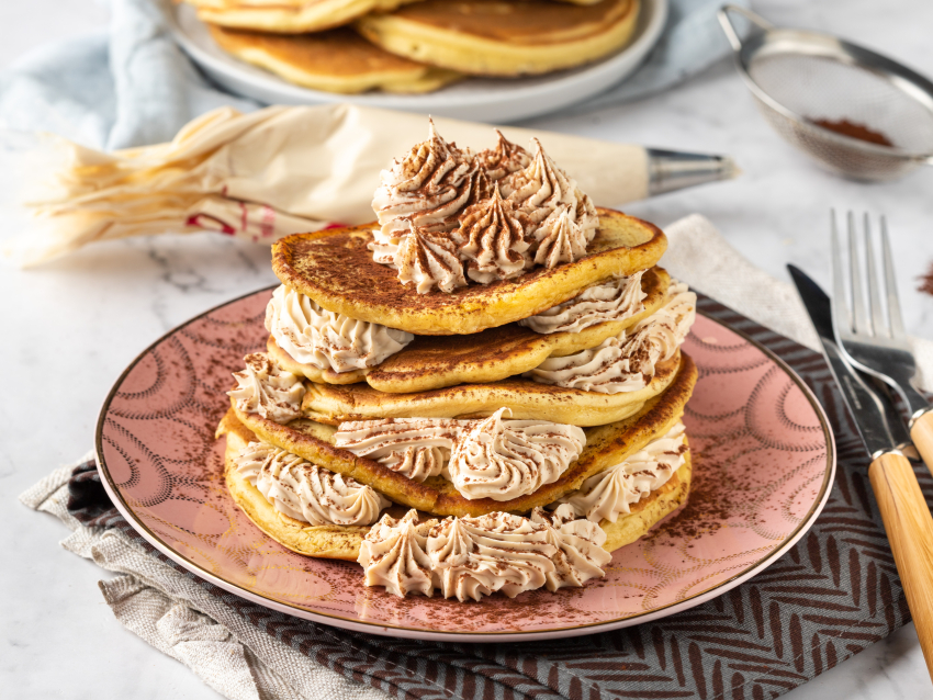 Υπέροχα pancakes τιραμισού μέσα σε 10 λεπτά από τον Γιώργο Τσούλη